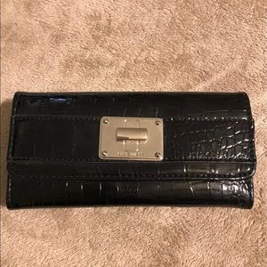 Black Nine West Wallet w/Checkbook cover